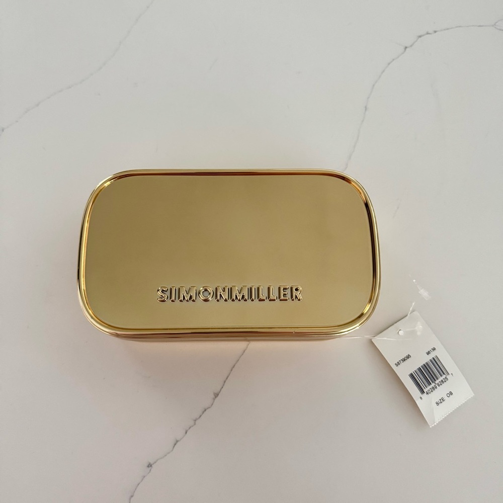 SIMON MILLER Gold Pill Clutch
